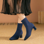 Elegant Knitted Sock Boots