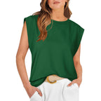 Women's Basic Fashion Casual Vest T-Shirt