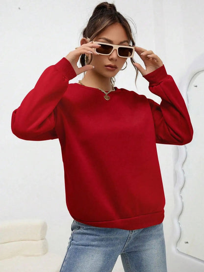 Women’s Loose-Fit Casual Pullover Sweatshirt
