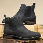Men's Chelsea Boots with Slip-On Closure, Ankle Height and Elastic Side Panels
