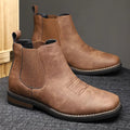 Men's Chelsea Boots with Slip-On Closure, Ankle Height and Elastic Side Panels