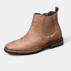Men's Chelsea Boots with Slip-On Closure, Ankle Height and Elastic Side Panels