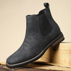 Men's Chelsea Boots with Slip-On Closure, Ankle Height and Elastic Side Panels