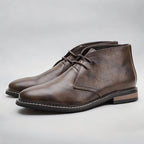Men's Chukka Boots with Lace-Up Closure, Ankle Height and Low Heel