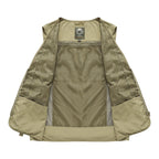 Men's Multi-Pocket Fishing Vest with Mesh Back and Zip Front