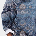 Women's Vintage-Inspired Spring Sweater with Geometric Pattern